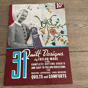 Vintage 31 Quilt Designs Taylor Made Complete Cutting Charts Instructions